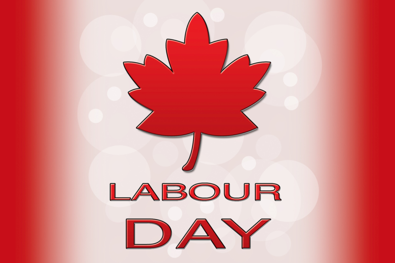 Labour Day Canadian flag